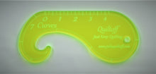 Load image into Gallery viewer, Longarm quilting ruler, 7 Curves
