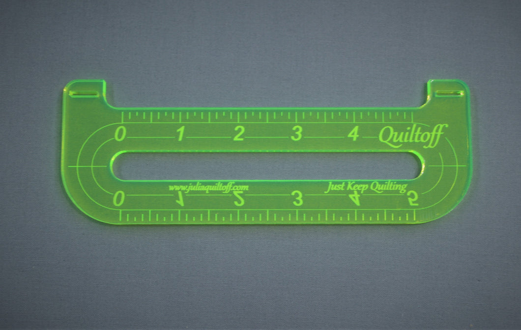 Longarm quilting ruler, Short Buddy