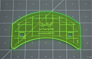 Longarm quilting ruler, curve