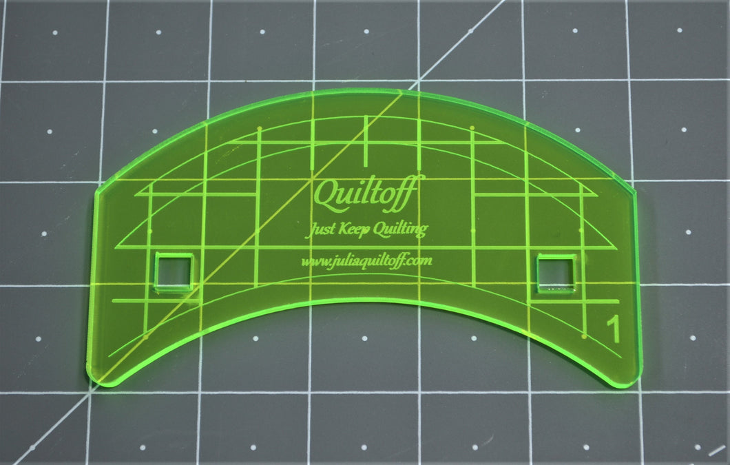 Longarm quilting ruler, curve