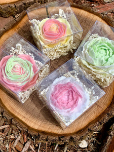 Soap flowers, pack of 4 Active